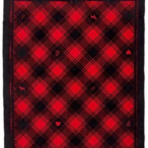 PINK Victoria's Secret Red and Black Plaid blanket